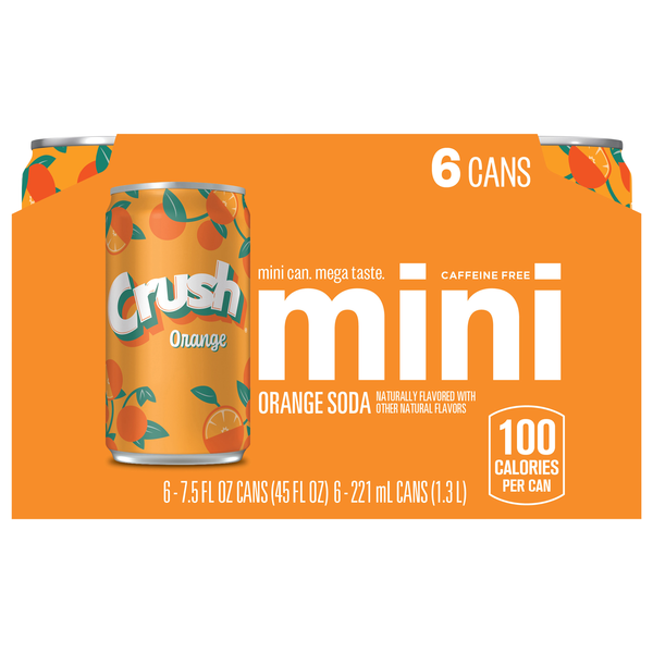Crush Orange Soda Mini - 6 pk