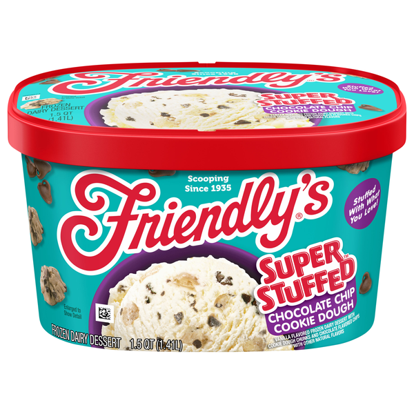 Friendly's Super Stuffed Chocolate Chip Cookie Dough Frozen Dairy Dessert