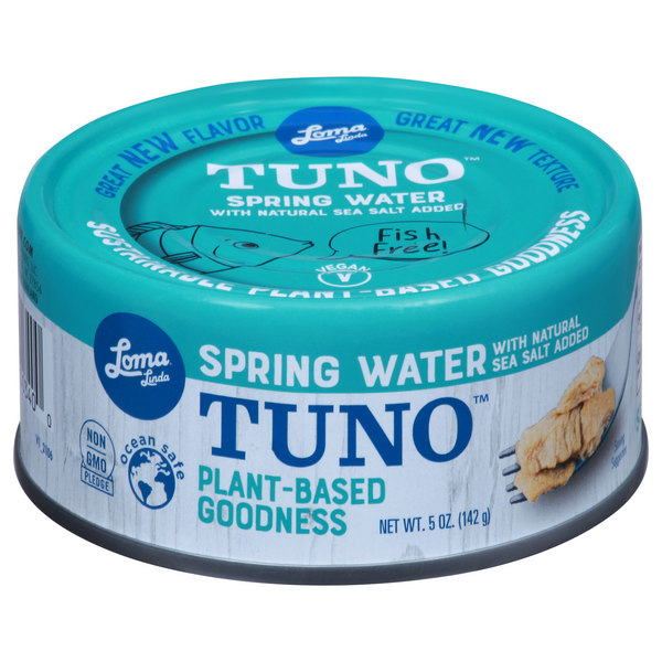 Loma Linda Plant-Based Vegan Tuno in Spring Water with Salt Added
