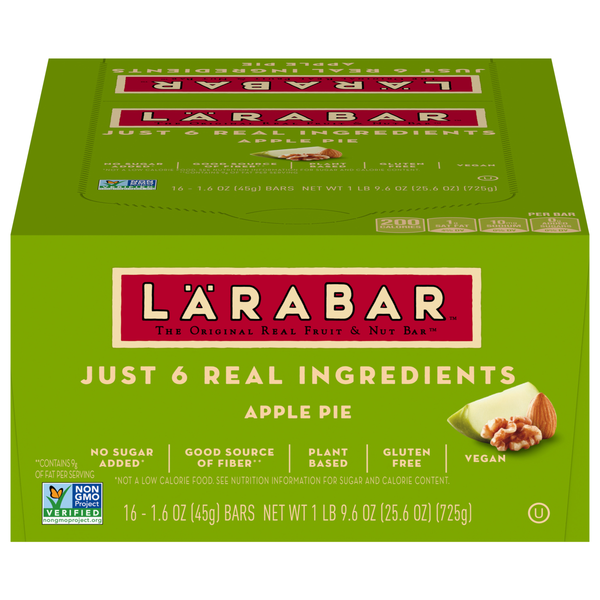 LARABAR Gluten Free Apple Pie Fruit & Nut Bars - 16 ct
