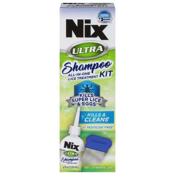 Nix Ultra All-in-One Lice Treatment Shampoo Kit