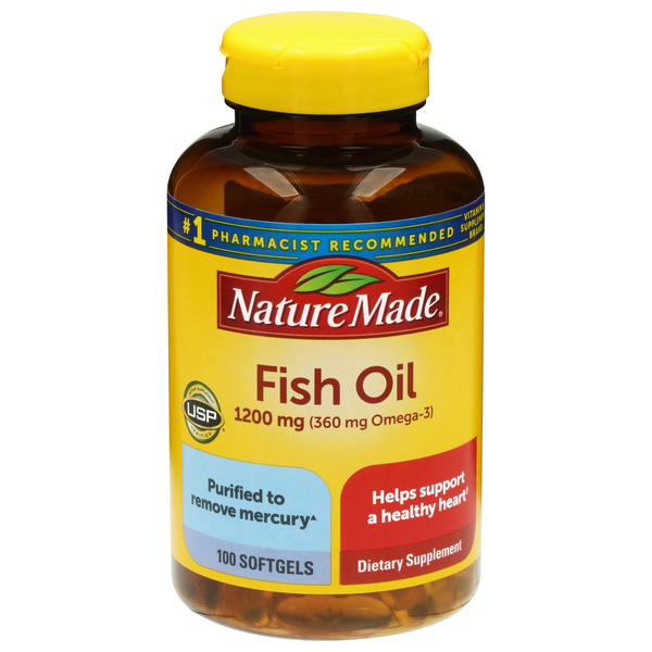 Nature Made 1200mg Fish Oil Softgels