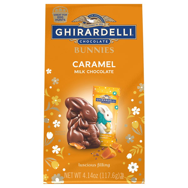 Ghirardelli Milk Chocolate Caramel Bunnies Easter Candy