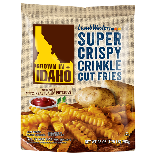 Lamb Weston Grown in Idaho Super Crispy Crinkle Cut Fries Frozen
