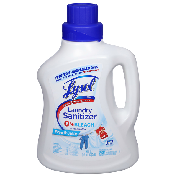 Lysol Laundry Sanitizer Free & Clear 0% Bleach