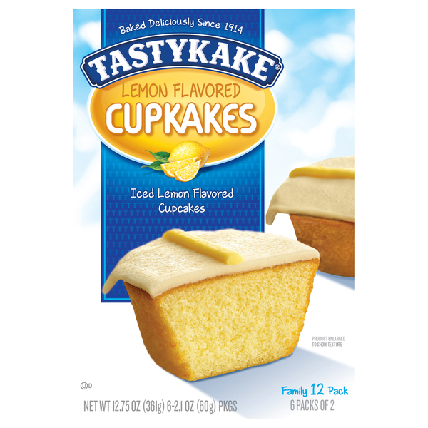 Tastykake Lemon Cupkakes 2 ea - 6 ct