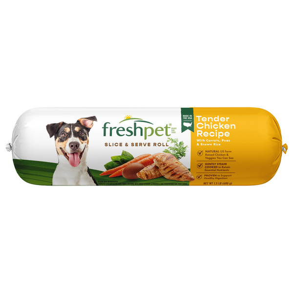 Freshpet Chicken with Carrots Peas & Brown Rice Refrigerated Dog Food