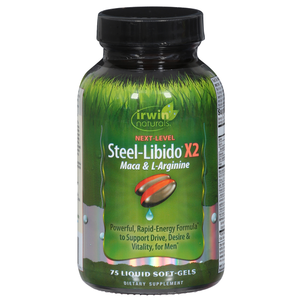 Irwin Naturals Next-Level Steel Libido X2 Liquid Softgels