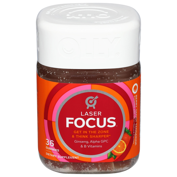 OLLY Laser Focus Berry Tangy Tangerine Gummies