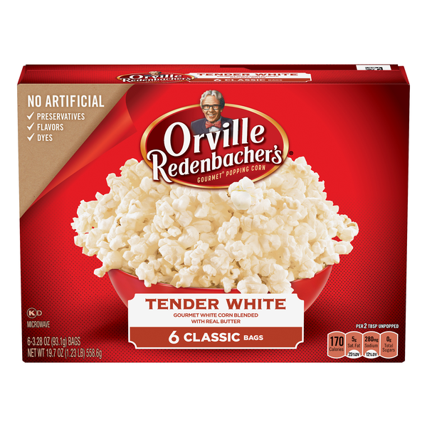 Orville Redenbacher's Tender White Classic Bags Microwave Popcorn