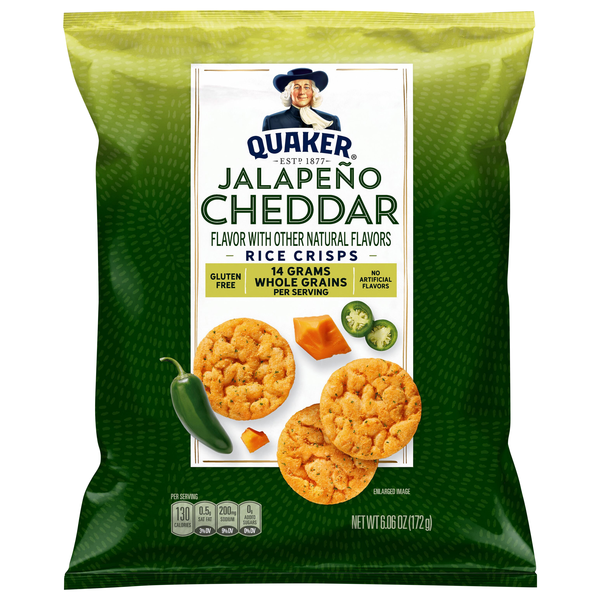 Quaker Gluten Free Jalapeno Cheddar Rice Crisps
