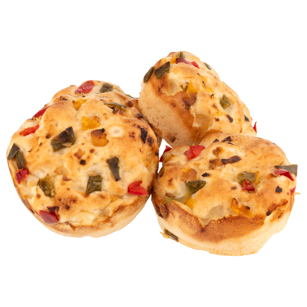 Giant Bakery Pepper Focaccia Rolls - 4 ct