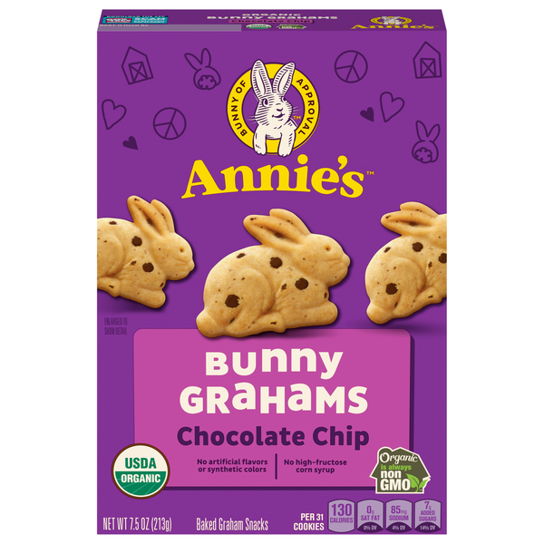 Annie's Organic Chocolate Chip Bunny Graham Crackers