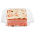 Stop & Shop Bakery Strawberry Cake with White Frosting Slice