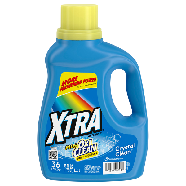 XTRA Plus Oxi Clean Crystal Clean Liquid Laundry Detergent