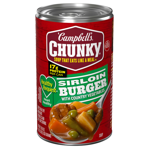 Campbell's Chunky Healthy Request Sirloin Burger w/Country Vegetables Soup