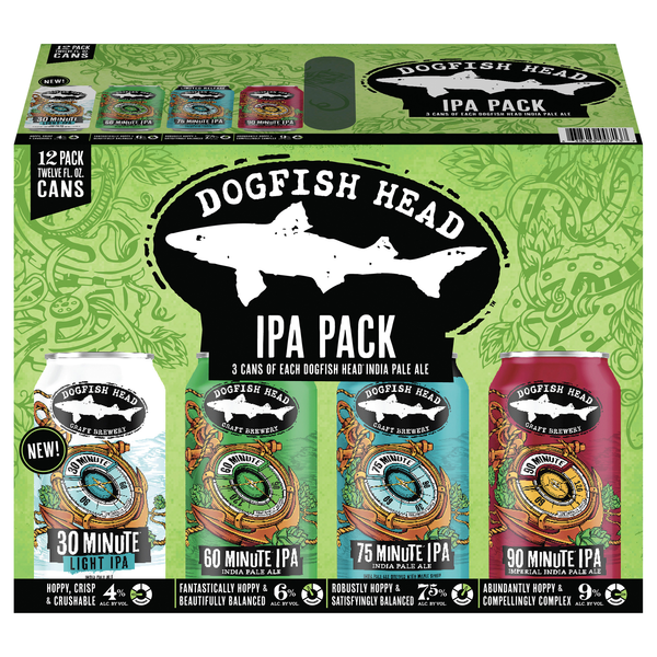 Dogfish Head IPA Beer Variety Pack - 12 pk