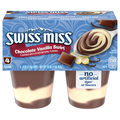 Swiss Miss Chocolate Vanilla Swirl Pudding Cups - 4 ct