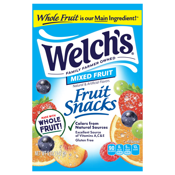 Welch's Mixed Fruit Flavored Fruit Snacks