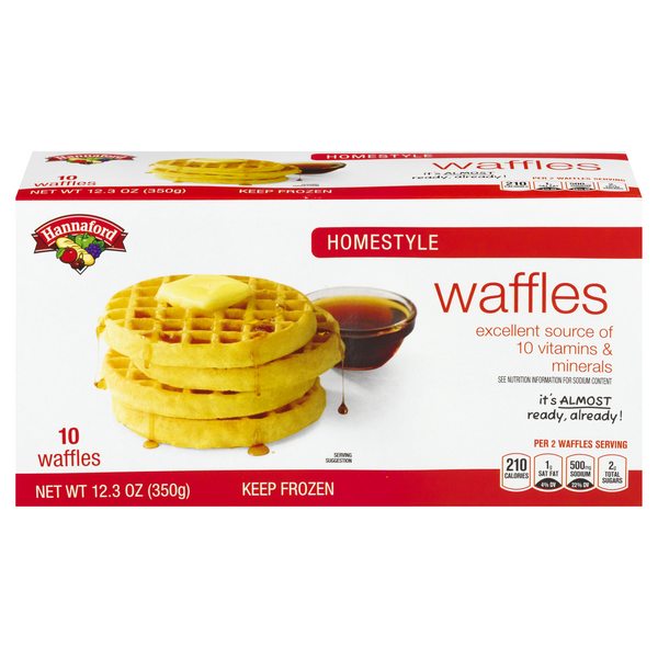 Hannaford Homestyle Waffles -10 ct