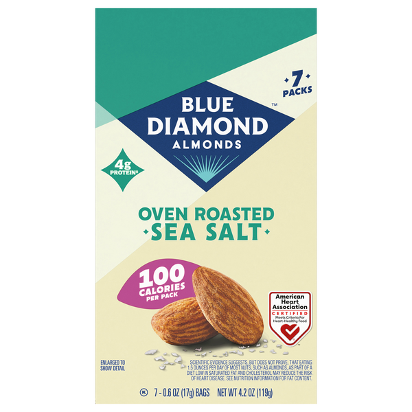 Blue Diamond Almonds On-the-Go Oven Roasted Sea Salt - 7 ct