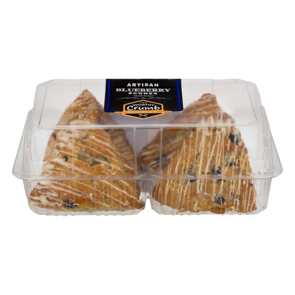 The Worthy Crumb Artisan Blueberry Scones - 4 ct