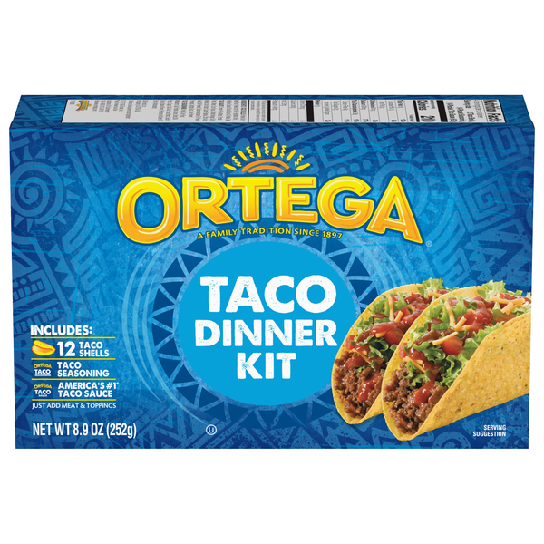 Ortega Hard Taco Dinner Kit - 12 ct