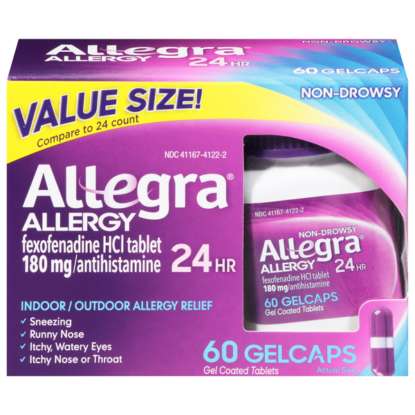Allegra Indoor/Outdoor Allergy Relief Gelcaps