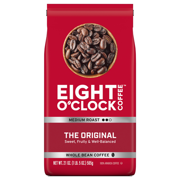 Eight O'Clock The Original Medium Roast Whole Bean Coffee