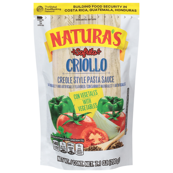 Natura's Sofrito Criollo Creole Style Pasta Sauce with Vegetables