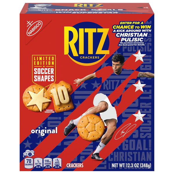Nabisco Ritz Limited Edition Soccer Shapes Original Crackers