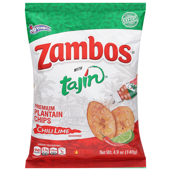 Zambos Premium Chili Lime with Tajin Plantain Chips