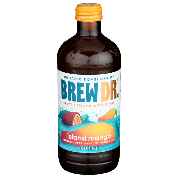 Brew Dr. Island Mango Kombucha Organic