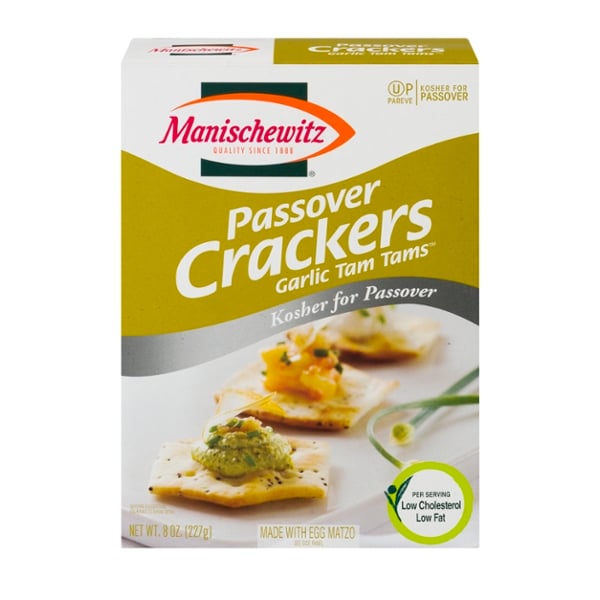 Save on Manischewitz Garlic Tam Tam Crackers Kosher For Passover Order