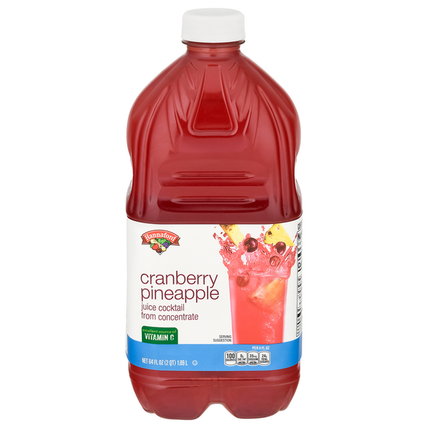 Hannaford Juice Cocktail Cranberry Pineapple