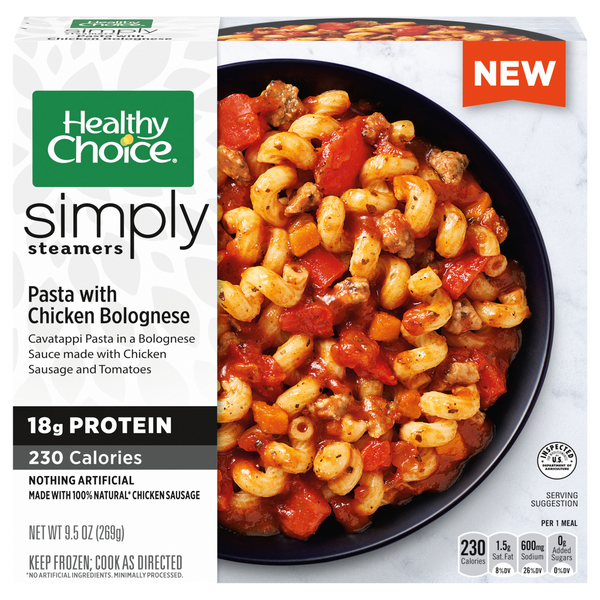 Healthy Choice Simply Steamers Pasta with Chicken Bolognese Frozen Meal