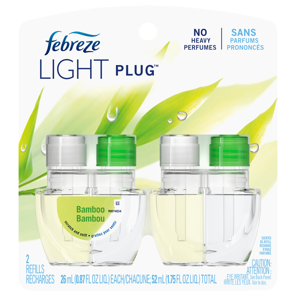Febreze Light PLUG Bamboo Scented Oil Refills - 2 ct