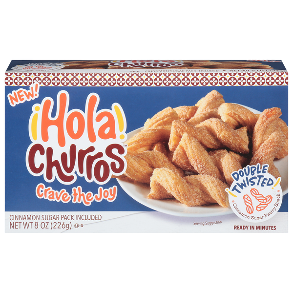 Hola Churros! Double Twisted Cinnamon Sugar Pastry Snack Frozen