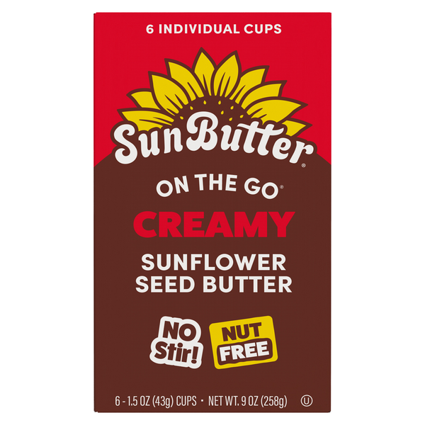 SunButter On The Go Creamy Sunflower Butter - 6 ct