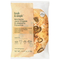 Fresh & Simple Monterrey Jack Focaccia Bread Unsliced Loaf Refrigerated