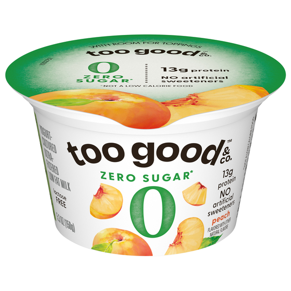 Too Good & Co. Zero Sugar Peach Yogurt