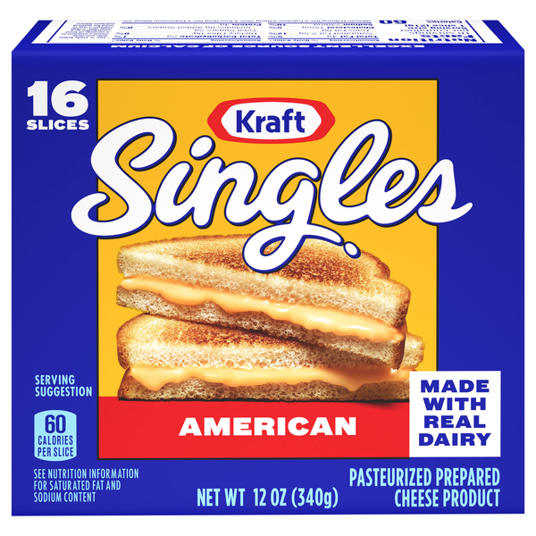 Kraft Singles American Cheese Slices - 16 ct