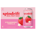 Spindrift Strawberry Vanilla Real Fruit Soda - 6 pk