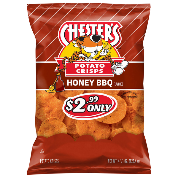 Chester's Honey BBQ Flavored Potato Crisps Chips