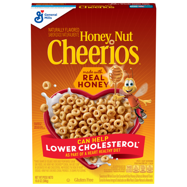 Cheerios Gluten Free Honey Nut Whole Grain Oat Cereal