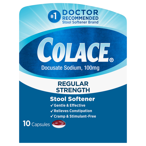 Colace Stool Softener 100 mg Capsules
