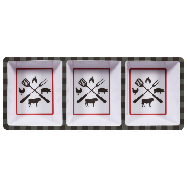Smart Living 3 Section Dish Grilling Meats