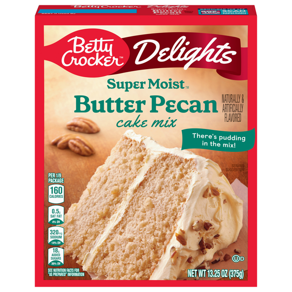 Betty Crocker Delights Super Moist Butter Pecan Cake Mix