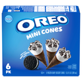 OREO Mini Frozen Dairy Dessert Cones - 6 ct