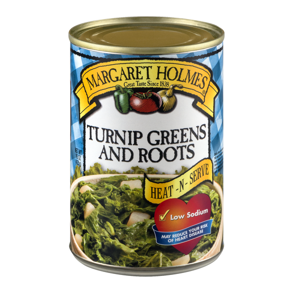 Save on Margaret Holmes Turnip Green and Roots Low Sodium Order Online